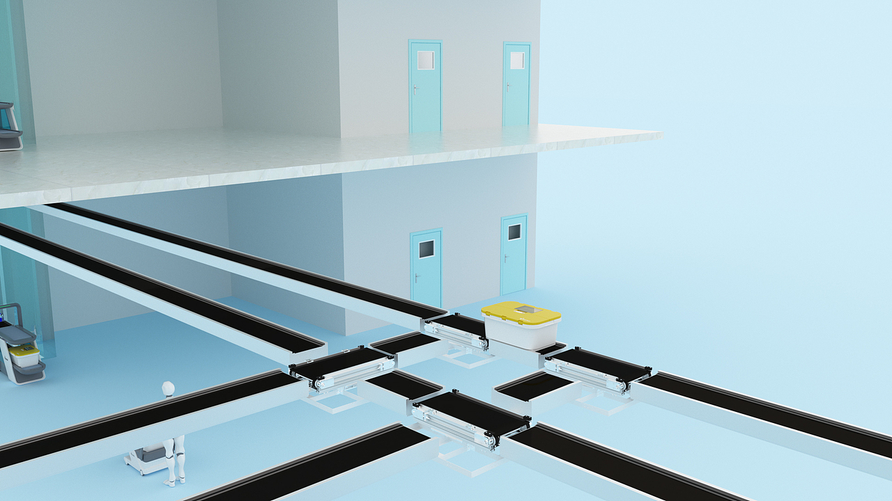 中型箱式物流传输系统