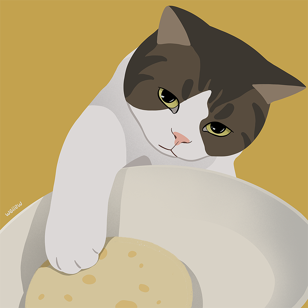 2021画的猫（图ZMjgzNTE4ODky） - 艺术插画 - 站酷设计师童壮壮weiiew原创素材 - 站酷ZCOOL