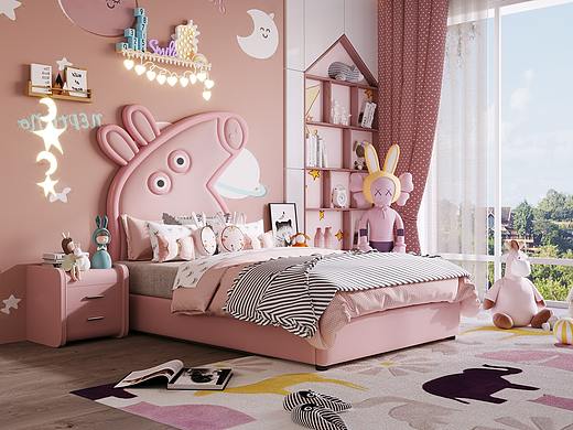 我的粉色小猪佩奇儿童床