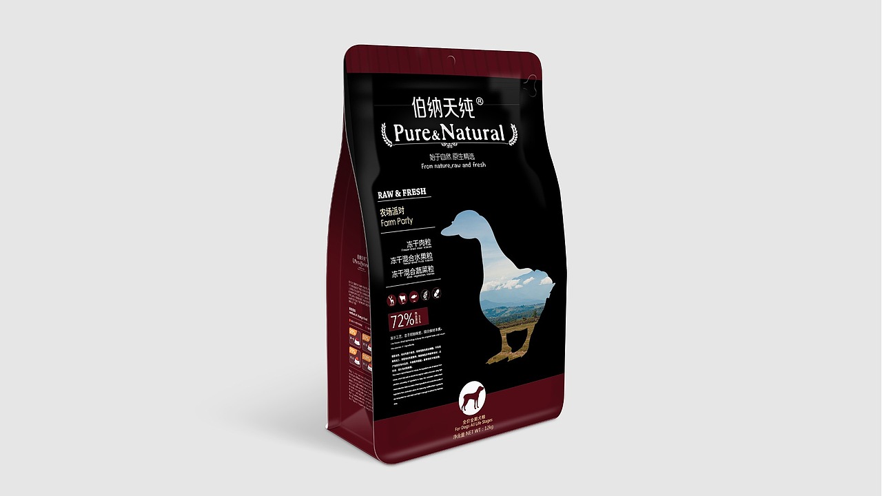 伯纳天纯狗粮包装