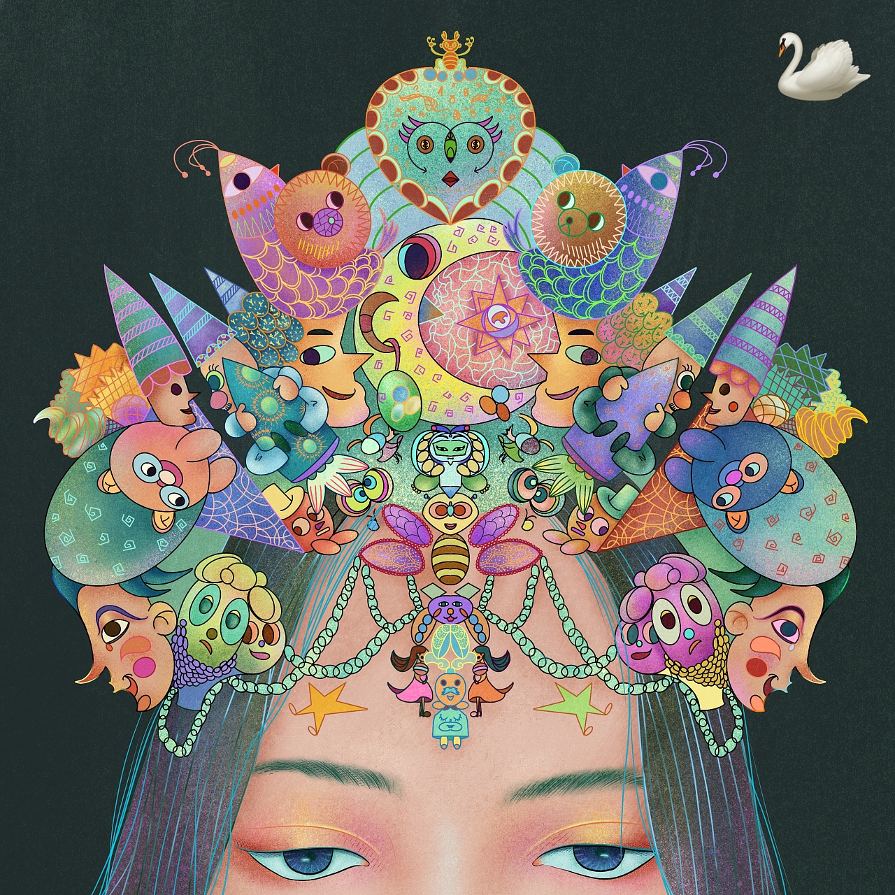 创意头饰|插画|创作习作|鹅儿鹅 - 原创作品 - 站酷 (zcool)