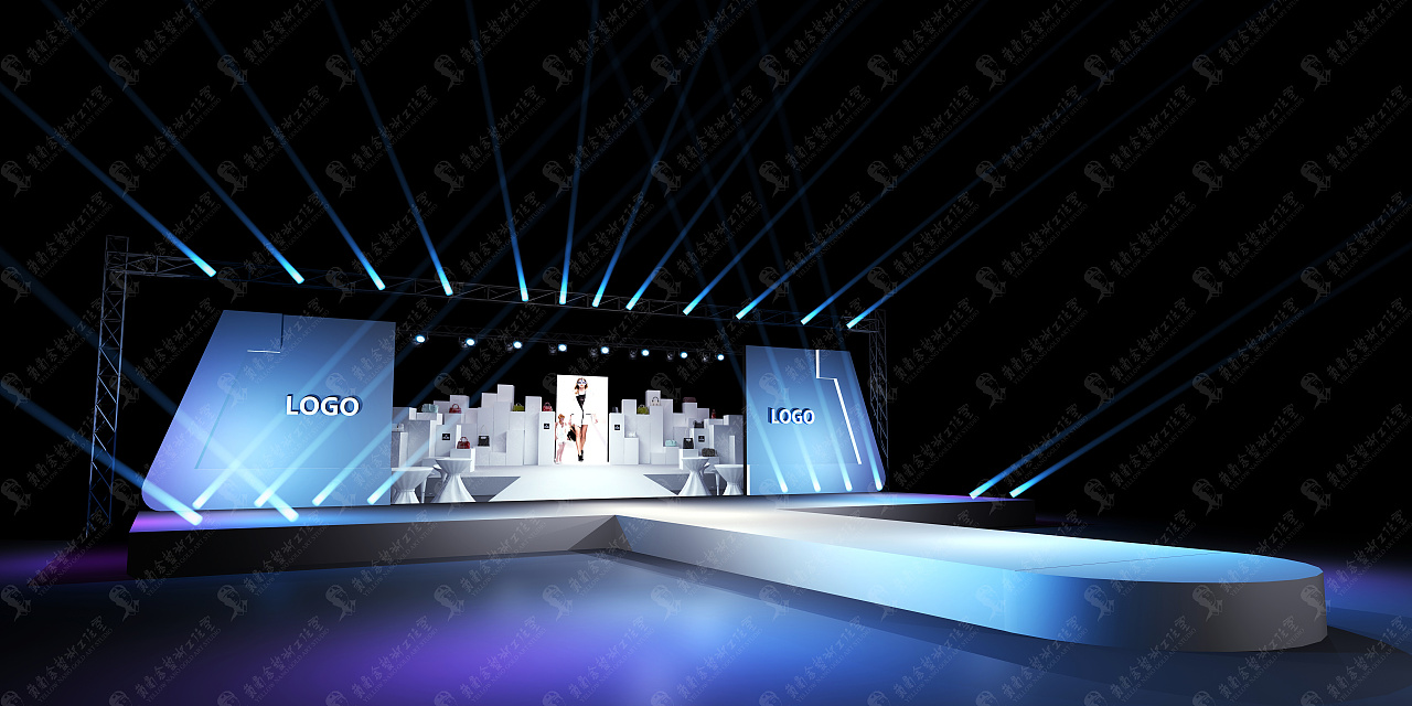 校园t台舞台方案效果图