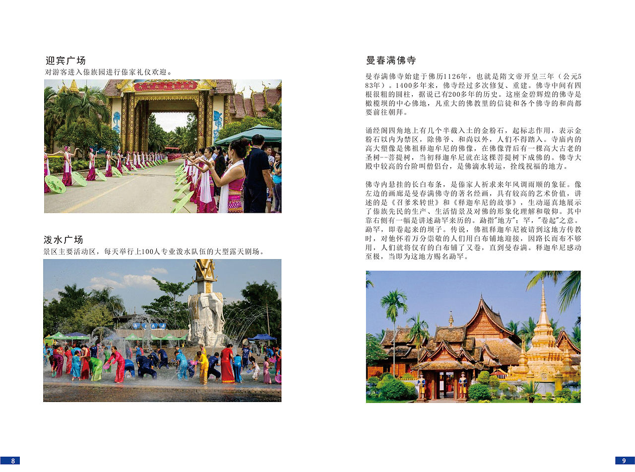 西双版纳傣族园平面设计