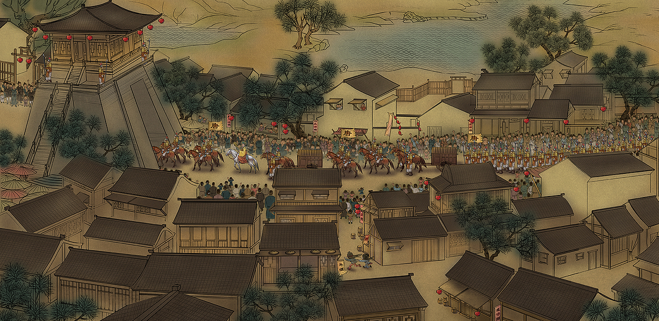 《进城》（图ZMzA3NDE0MjA=） - 商业插画 - 站酷设计师大头蚊子SKY原创素材 - 站酷ZCOOL