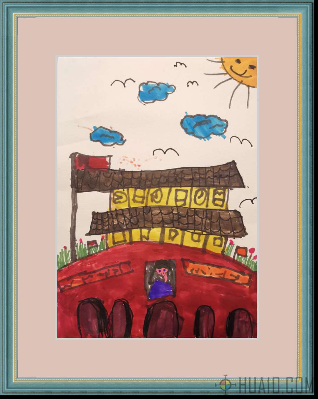 5岁儿童画-妈妈指导