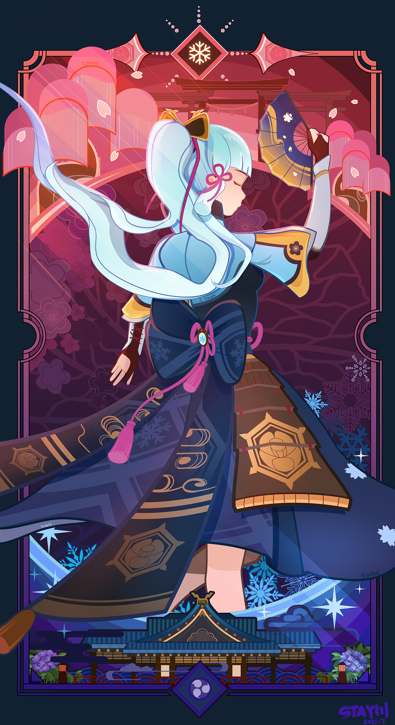 神里凌華同人。（圖ZMjYzODgyMzA4） - 藝術(shù)插畫 - 站酷設(shè)計(jì)師Stay川原創(chuàng)素材 - 站酷ZCOOL