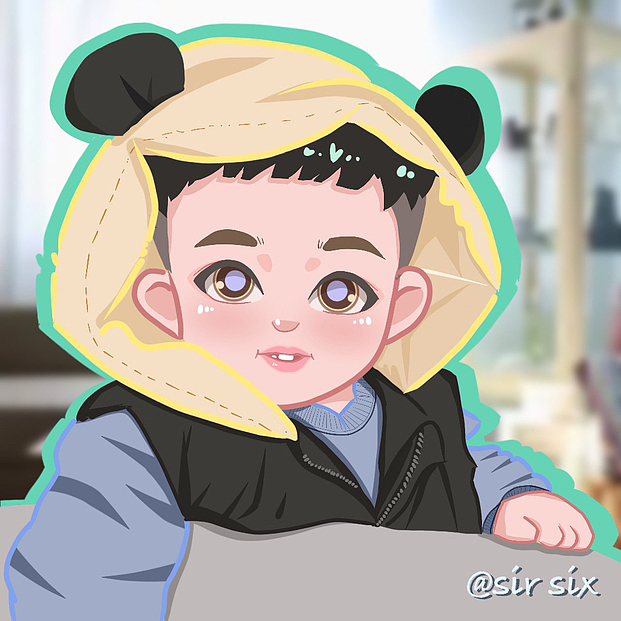 Procreate手绘头像 鸭风