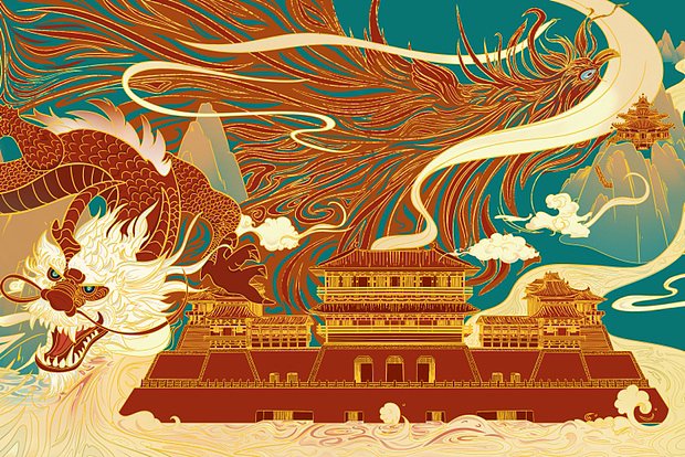 黄河流域河洛文化（图ZMzU3MTI0NDY4） - 创作习作 - 站酷设计师芋泥波波耶原创素材 - 站酷ZCOOL