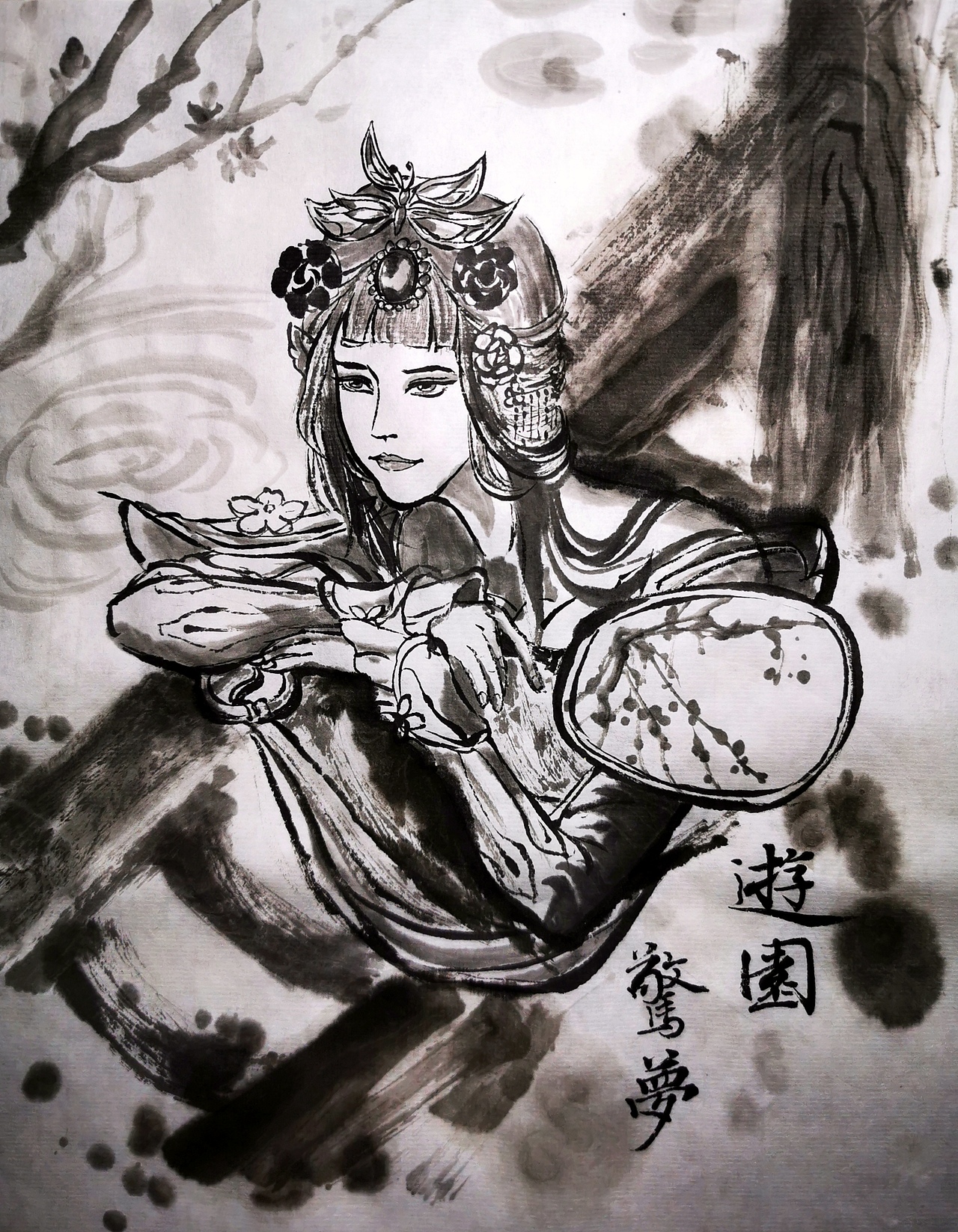 水墨王者|插画|游戏原画|望云居_临摹作品-站酷zcool