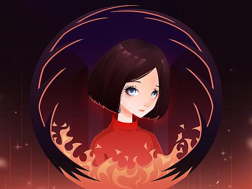 《木偶女孩》矢量插画创作