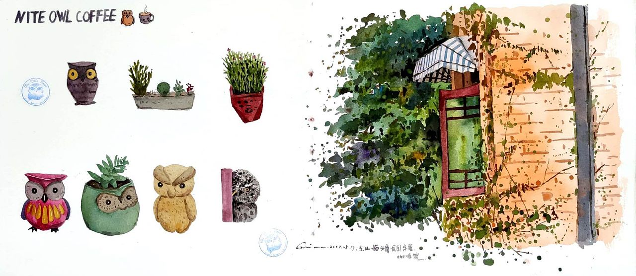 绘本11 那些边走边画的时刻(图ZMTY2Mzc1NTA0) - 绘画 - 站酷设计师画画的陈一丘原创素材 - 站酷ZCOOL