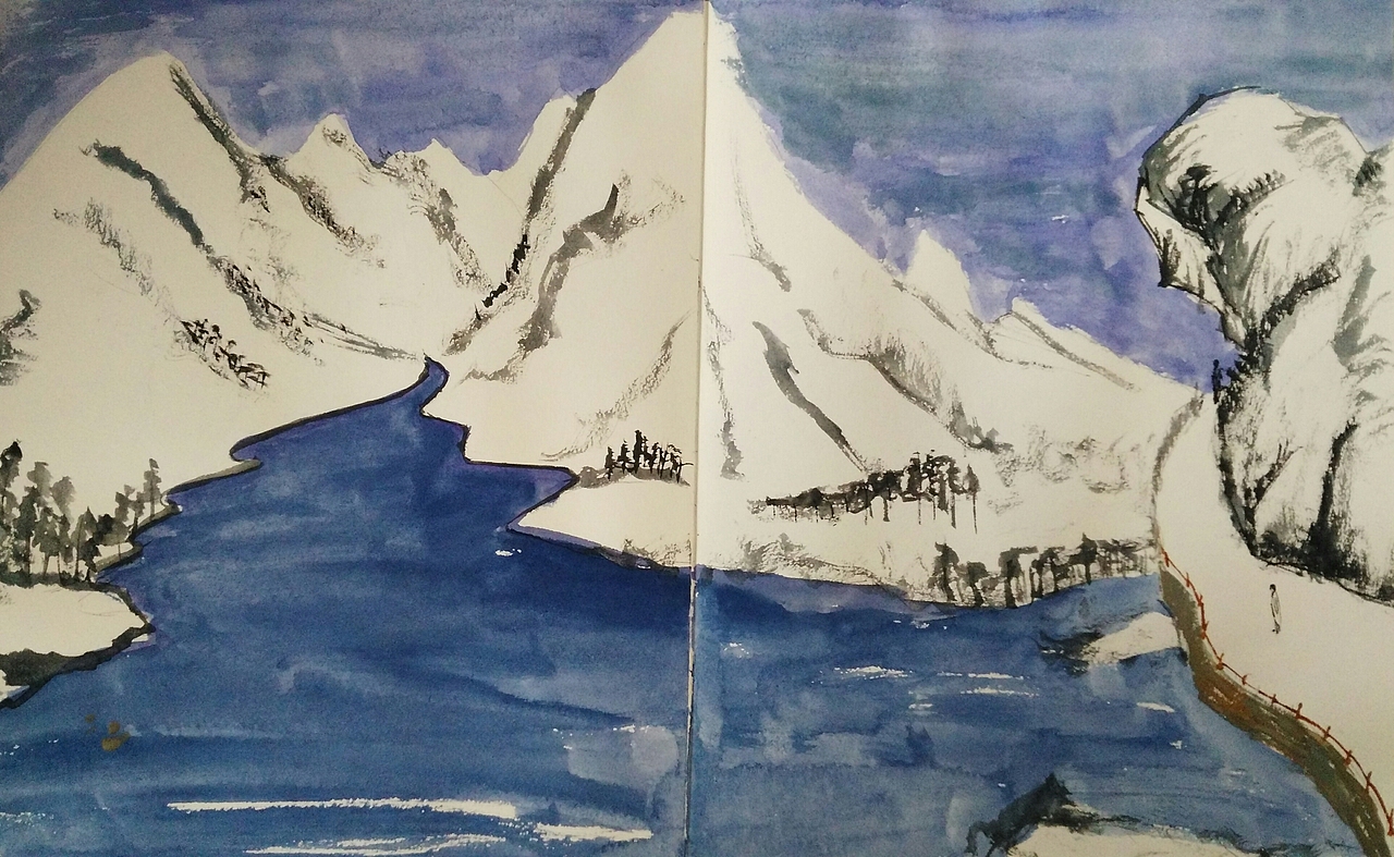 开始用画来记录心情!