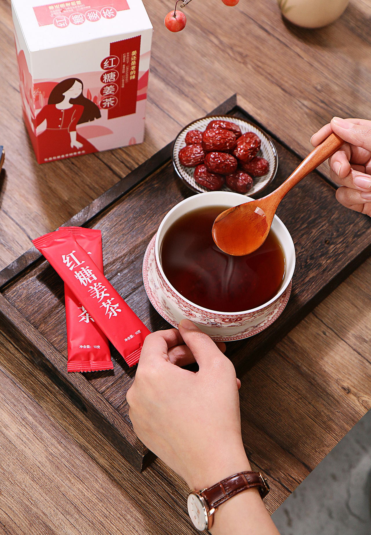 好怡品牌红糖姜茶产品拍摄（图ZMTkxNzI5NjMy） - 产品摄影 - 站酷设计师白先笙原创素材 - 站酷ZCOOL