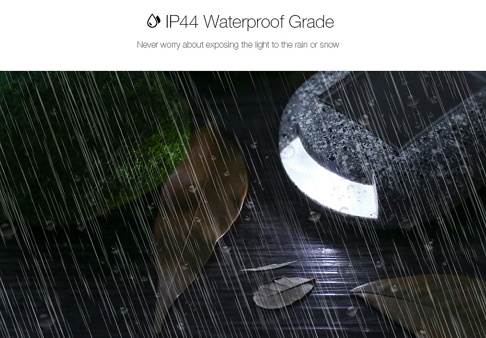 太阳能树脂石头灯壁灯