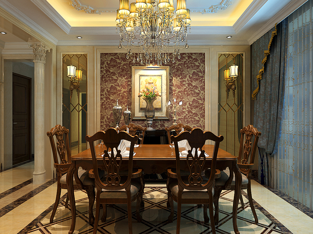 【保定梵壹装饰】国赫300平欧式风格案例赏析（图ZMjMzODEyNzUy） - 家装设计 - 站酷设计师保定梵壹装饰原创素材 - 站酷ZCOOL