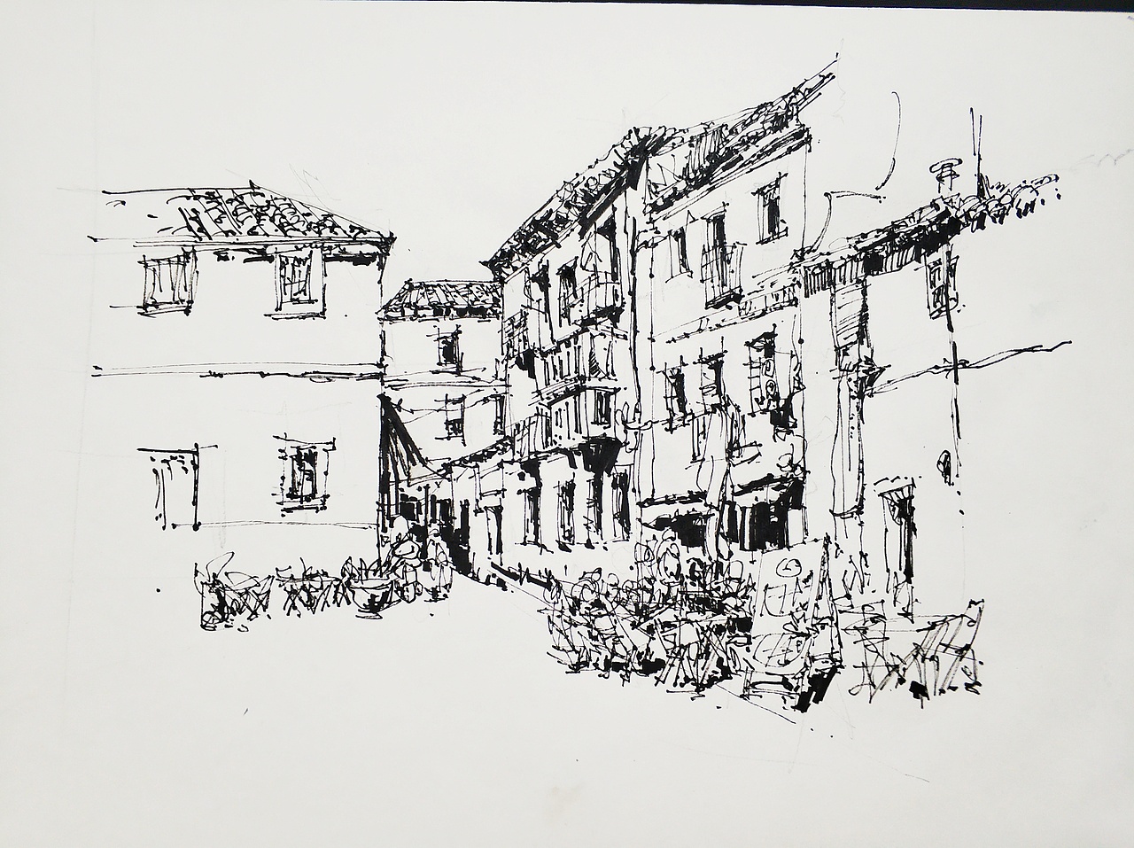 建筑速写（图ZMjAyNDY2MTY4） - 创作习作 - 站酷设计师徐龙光原创素材 - 站酷ZCOOL