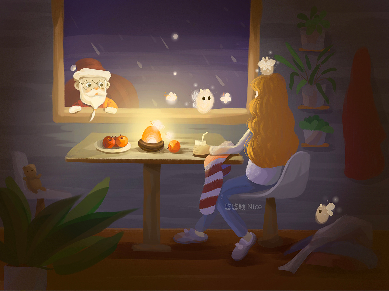 圣诞节 、平安夜主题插画画完了（图ZMjM0OTM1ODYw） - 商业插画 - 站酷设计师悠悠颖Nice原创素材 - 站酷ZCOOL