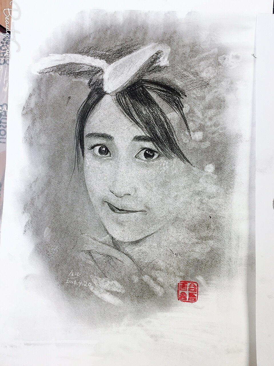人像素描作品（图ZMTMyMDYxMjU2） - 绘本 - 站酷设计师lena888888原创素材 - 站酷ZCOOL