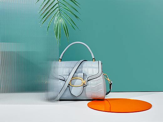夏季女包摄影、静物摄影、包包场景图