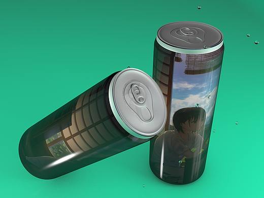 c4d 易拉罐建模（个人主页-ZMzM2NzU0MTY=） - 生活用品 - 站酷设计师MakeBetterX原创素材 - 站酷ZCOOL