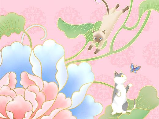 故宫X猫 主题插画