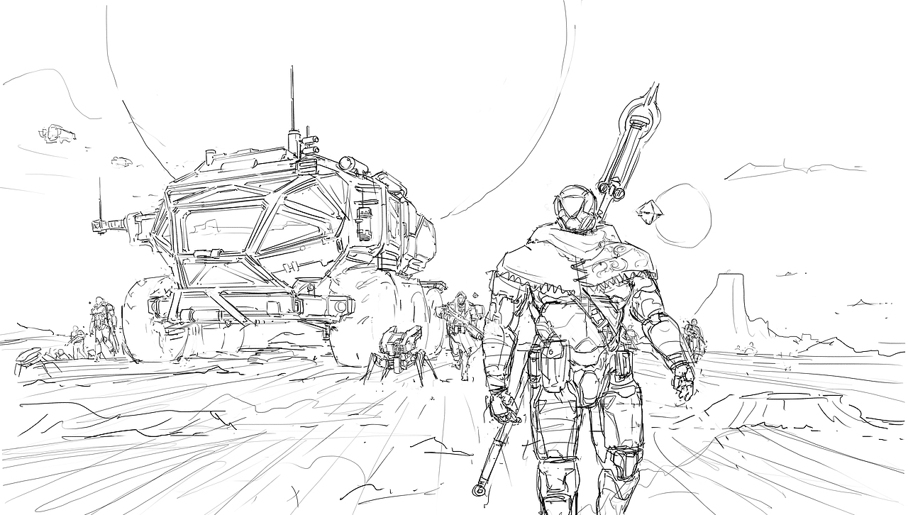 洛克猴(杜震)《三体征途》步骤图厦门/插画师/6年前/4155浏览艺数绘cg