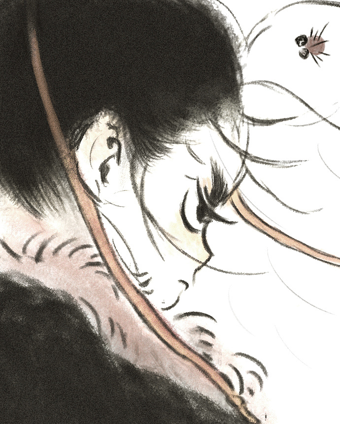 临摹早稻|插画|创作习作|难难陈 - 临摹作品 - 站酷 (zcool)