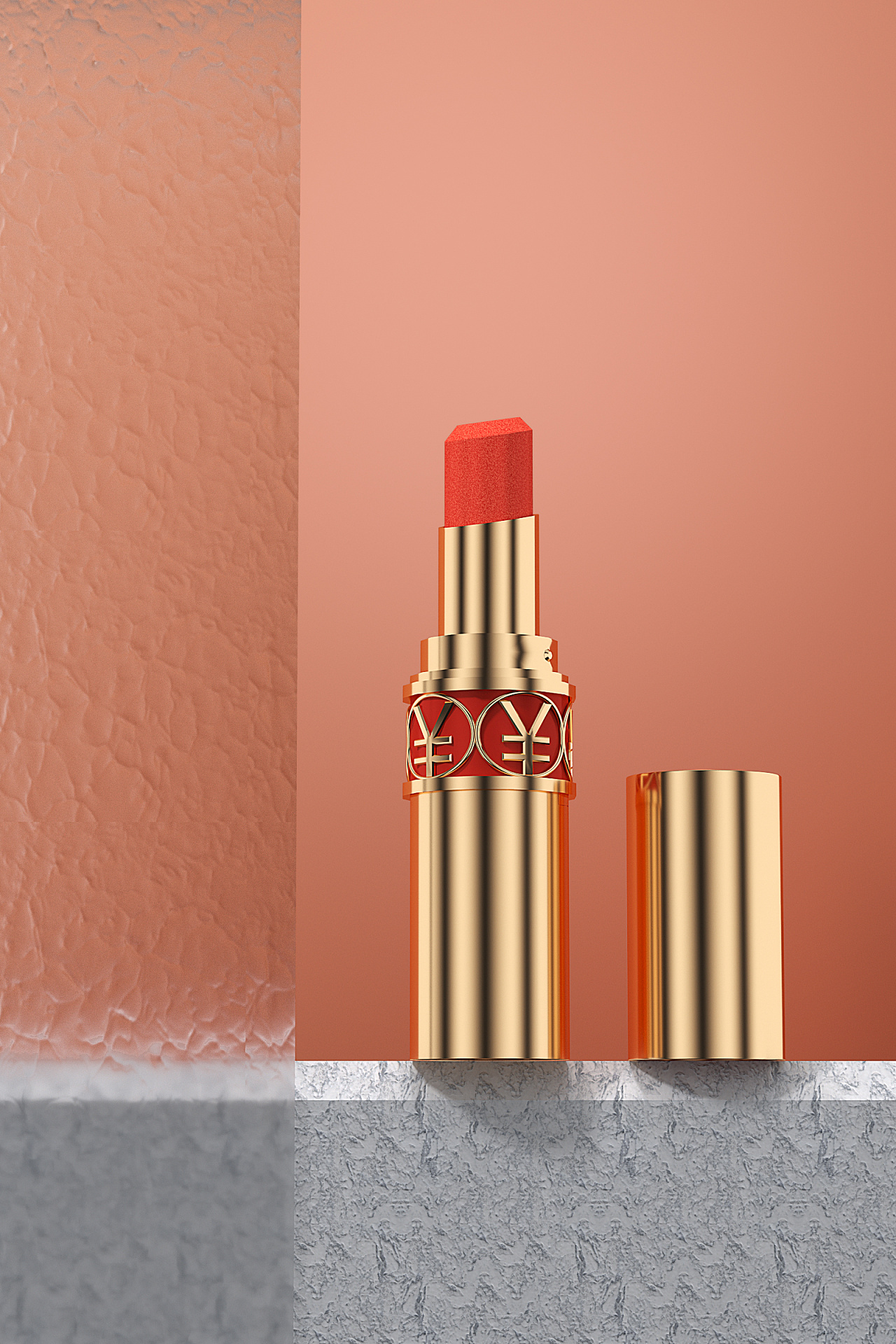 c4d口红渲染图,日常练习图04