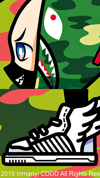 aape&adidas iphone6 wallpaper