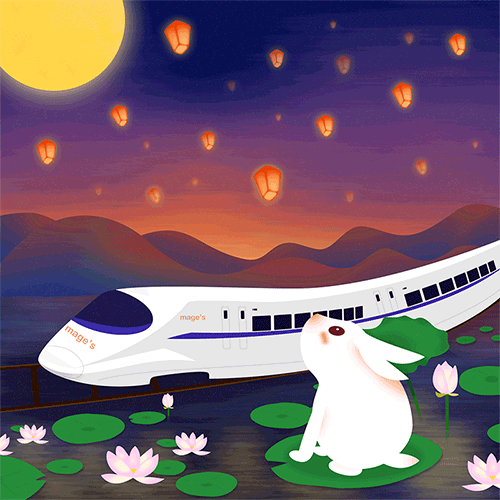 中秋插画练习（图ZMTI3NTEyMjQ0） - 创作习作 - 站酷设计师tjgokokok原创素材 - 站酷ZCOOL