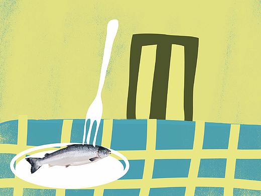 鱼，不见了（个人主页-ZMjU3NTYyMDQ=） - 绘本 - 站酷设计师半个月亮呀原创素材 - 站酷ZCOOL