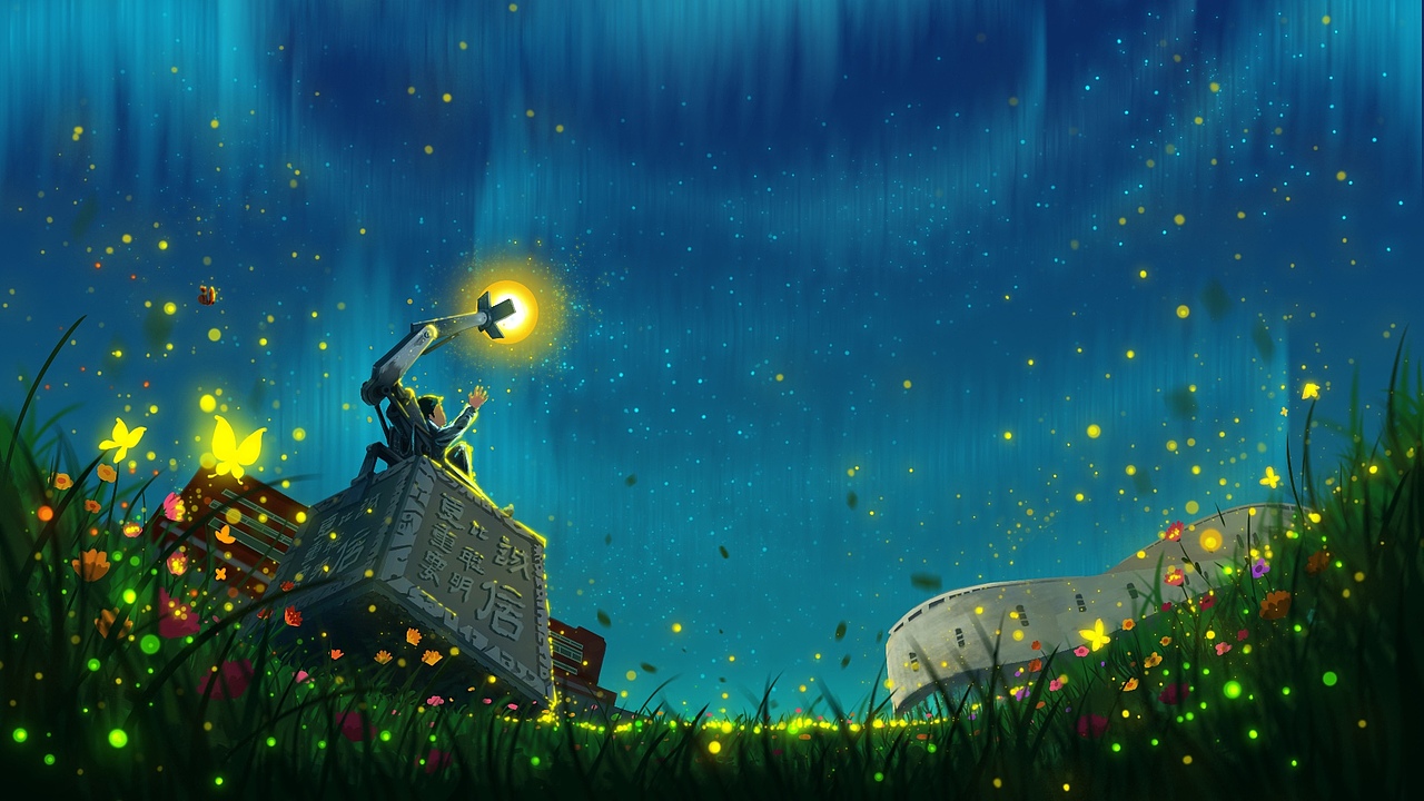 《智能未来》汤臣倍健年会主屏KV画面/珠海透明工厂（图ZMTg5MTc0NDg4） - 商业插画 - 站酷设计师MUBA目巴原创素材 - 站酷ZCOOL