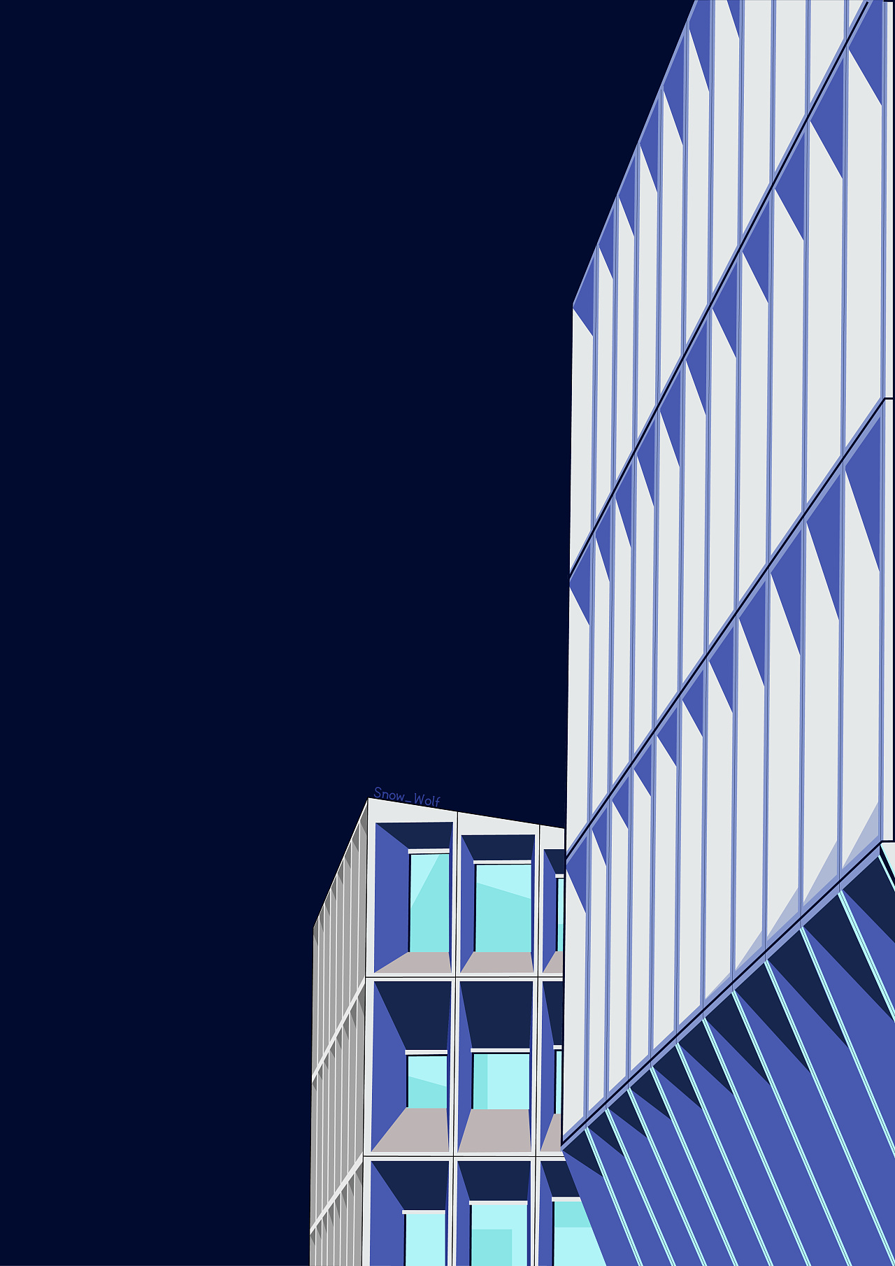 建筑立面插画练习