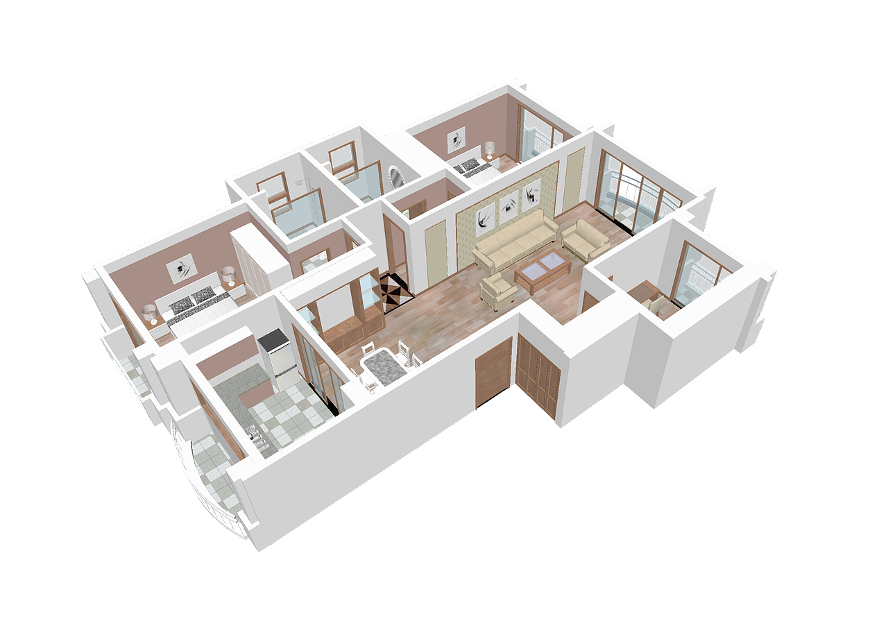 su草图大师鸟瞰图练习#我要自学网