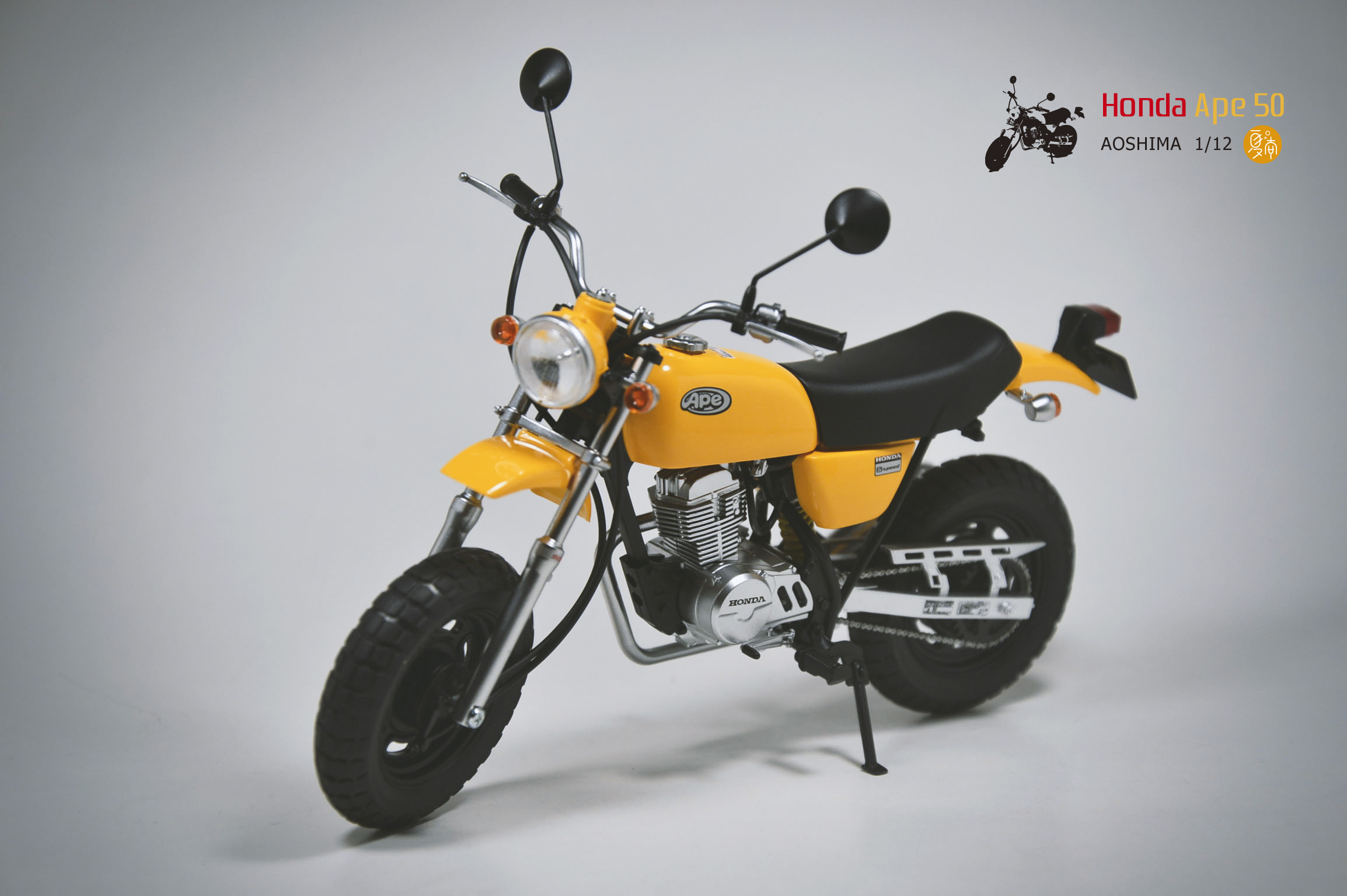 青岛社 1:12 本田honda ape50 简约小摩托