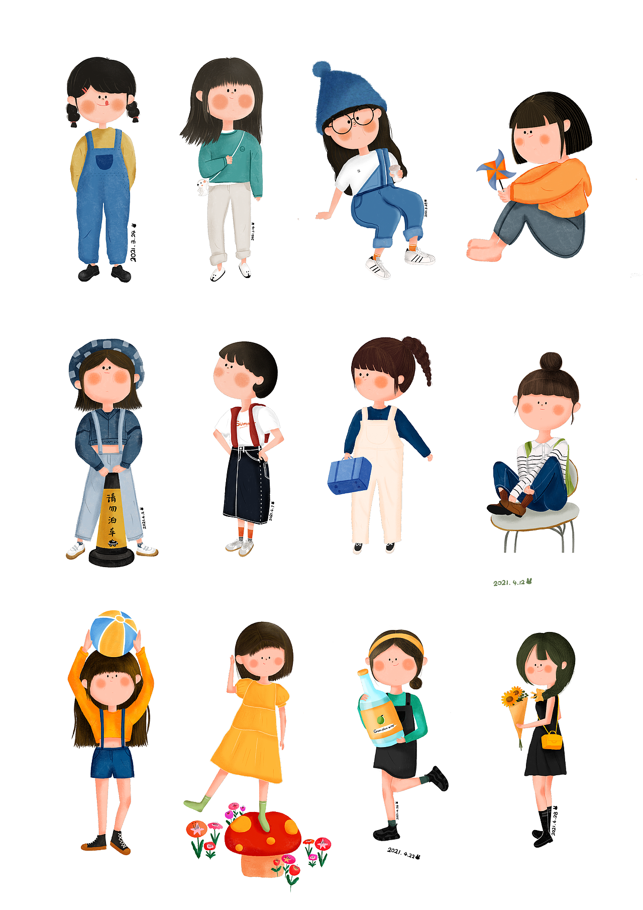 2021年画过的一些小画