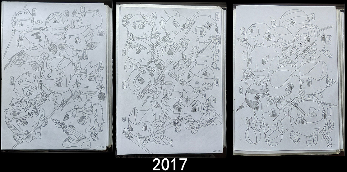 2007—2021（漫画/角色演变史）（图ZMjkyMTIyMjg0） - 短篇/格漫 - 站酷设计师怪袋原创素材 - 站酷ZCOOL