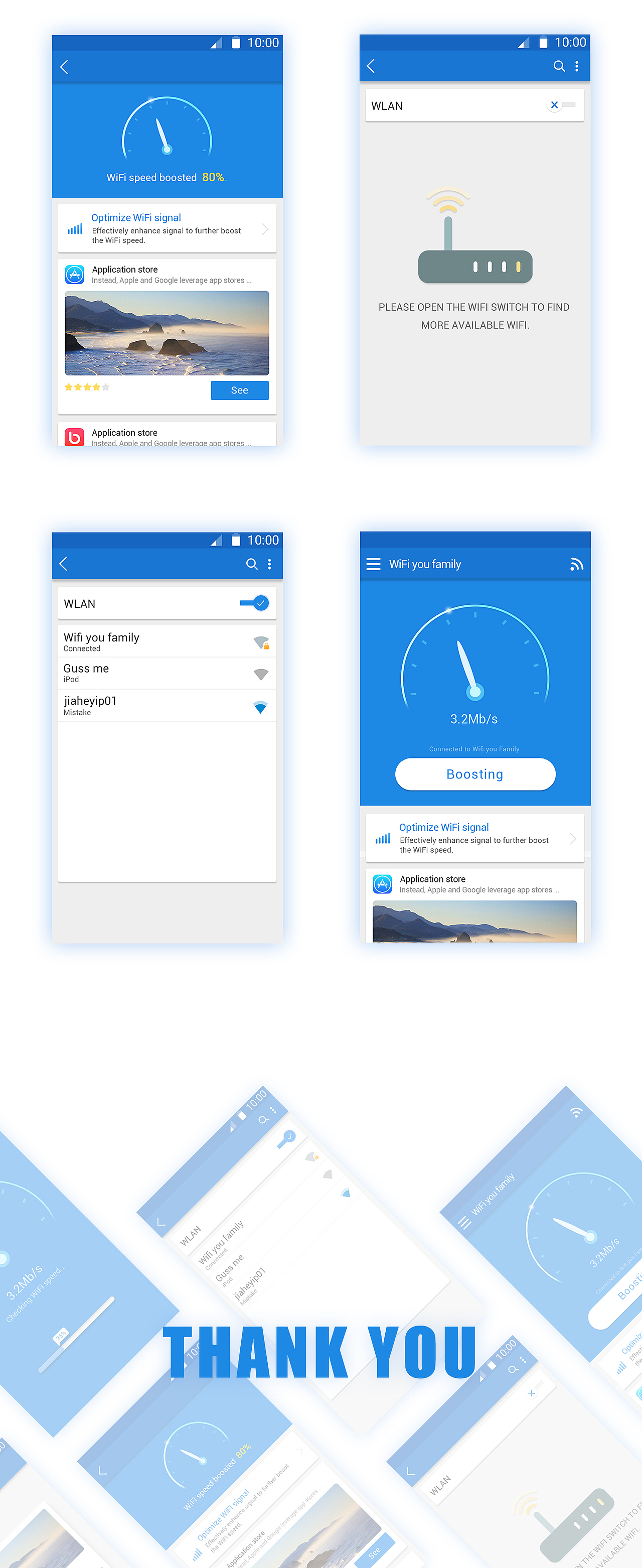 WIFI Booster 1.8.0（图ZNzgyNTY2MzI=） - APP界面 - 站酷设计师z1chen_design原创素材 - 站酷ZCOOL