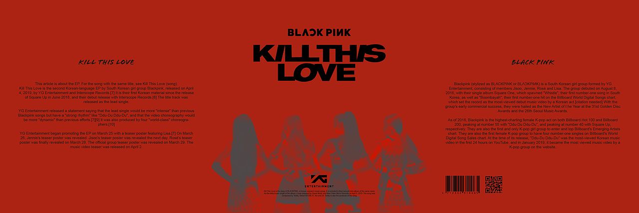 BLACKPINK专辑宣传封页