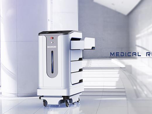 北京蓓安科仪携手简盟设计，打造医院物流站机器人