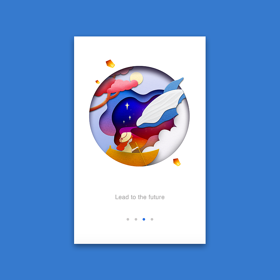 剪纸风插画（图ZMjMxODU1MjUy） - 创作习作 - 站酷设计师王小兀原创素材 - 站酷ZCOOL