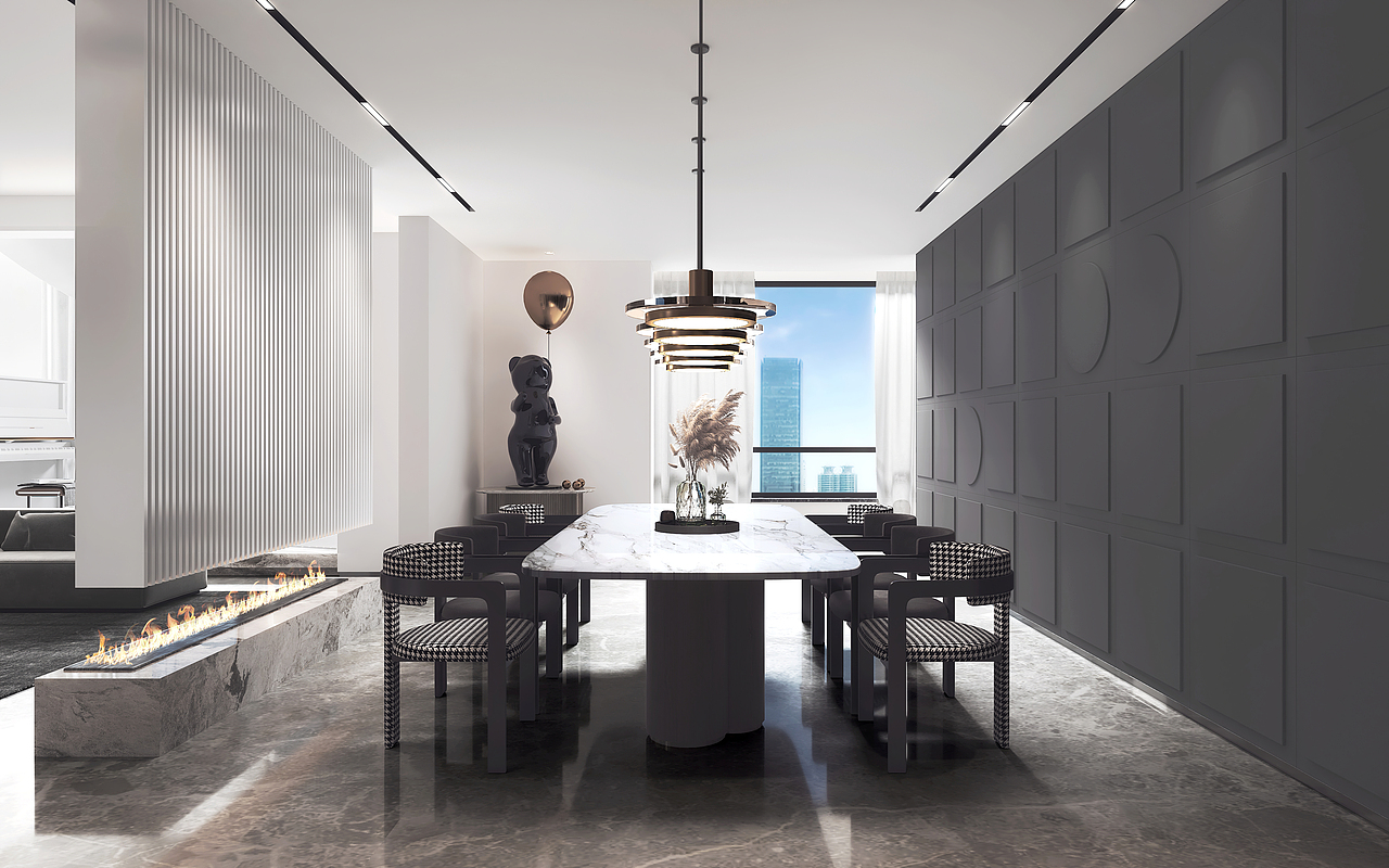 深圳装修：宝安九号公馆别墅，现代简约风设计（图ZMzA2NjYxMTY4） - 家装设计 - 站酷设计师深圳岚庭装饰原创素材 - 站酷ZCOOL