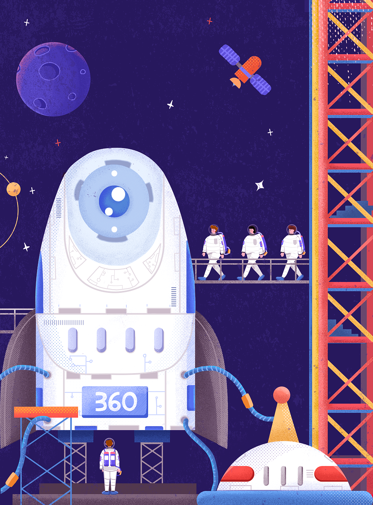 《360度探索2019》新年日历设计（图ZMTc1NDYzNDky） - 商业插画 - 站酷设计师CXmao原创素材 - 站酷ZCOOL