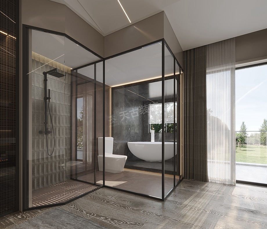 恒大御龙天峰装修案例,跃层户型意式风格设计效果图（图ZMjgzMzM0NDMy） - 家装设计 - 站酷设计师天古装饰设计师T原创素材 - 站酷ZCOOL