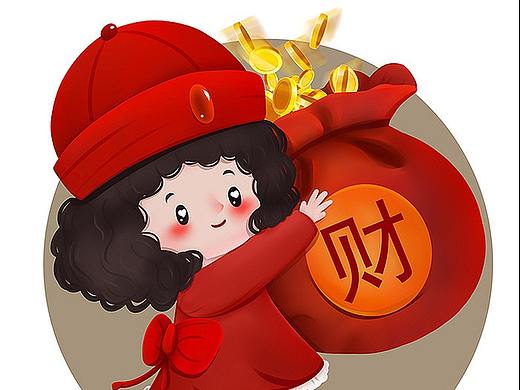 新年相关可爱卡通形象
