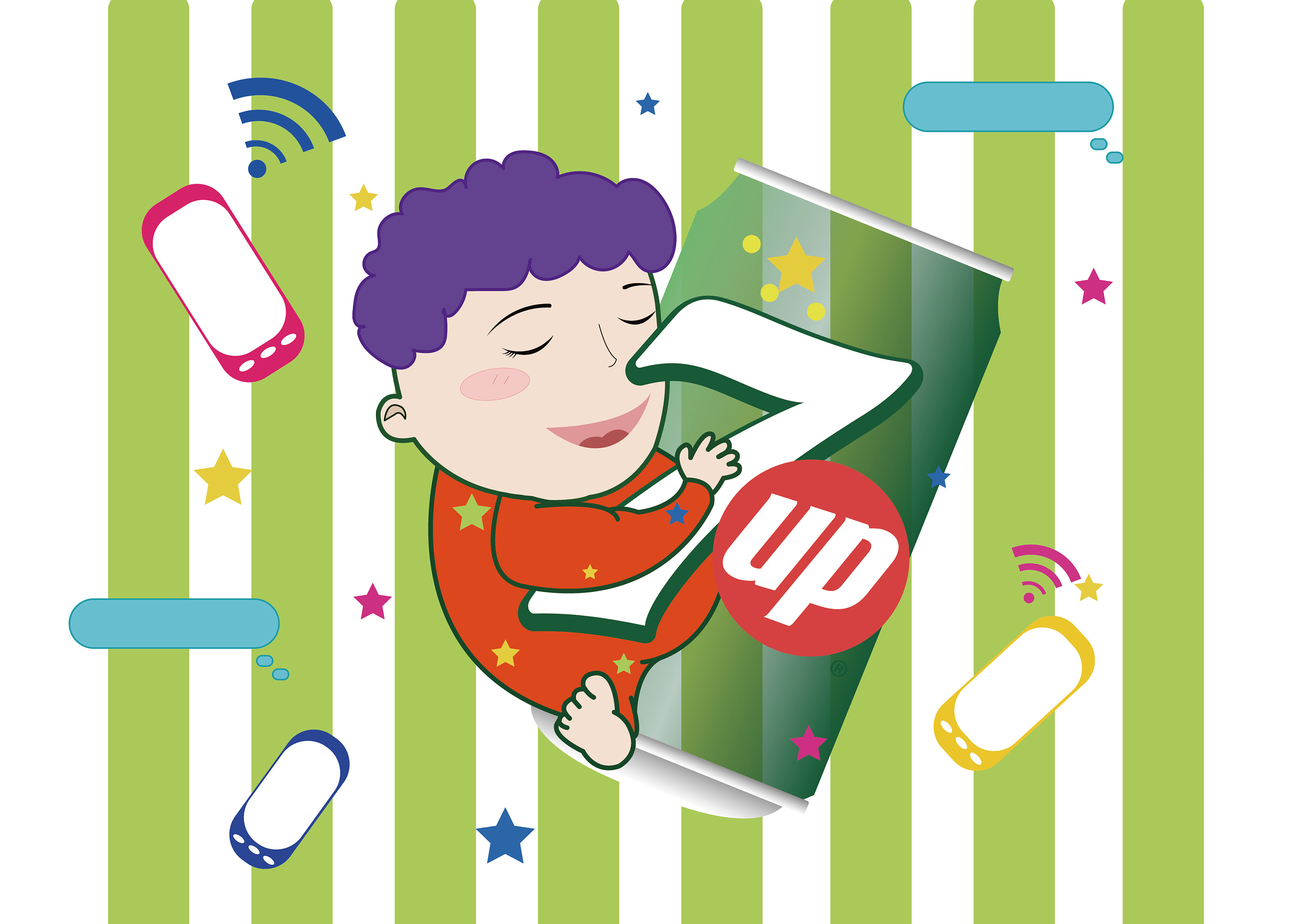 只要七喜,不要手机