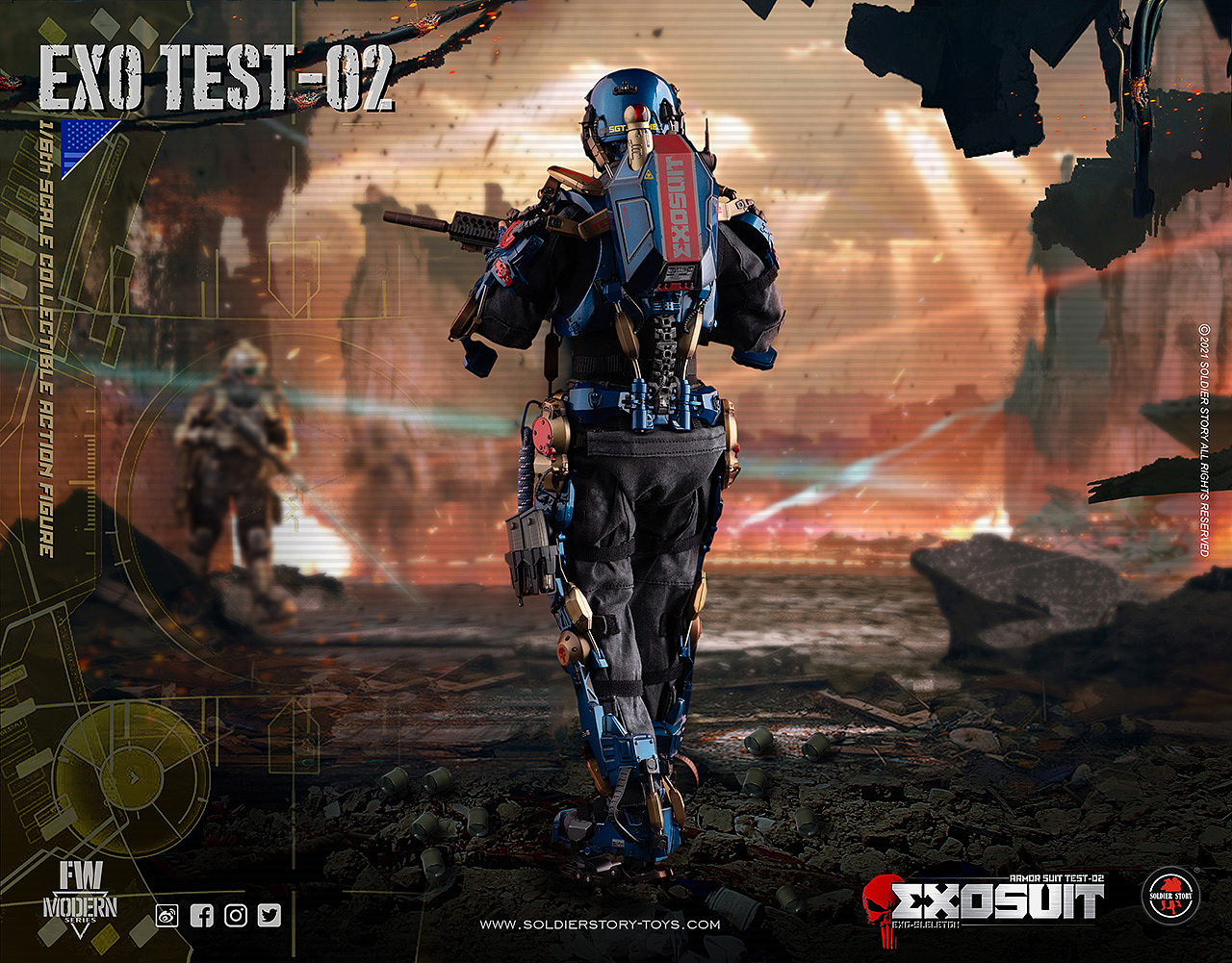 1/6比例未來系列-單兵外骨骼裝甲服”原型機-02”