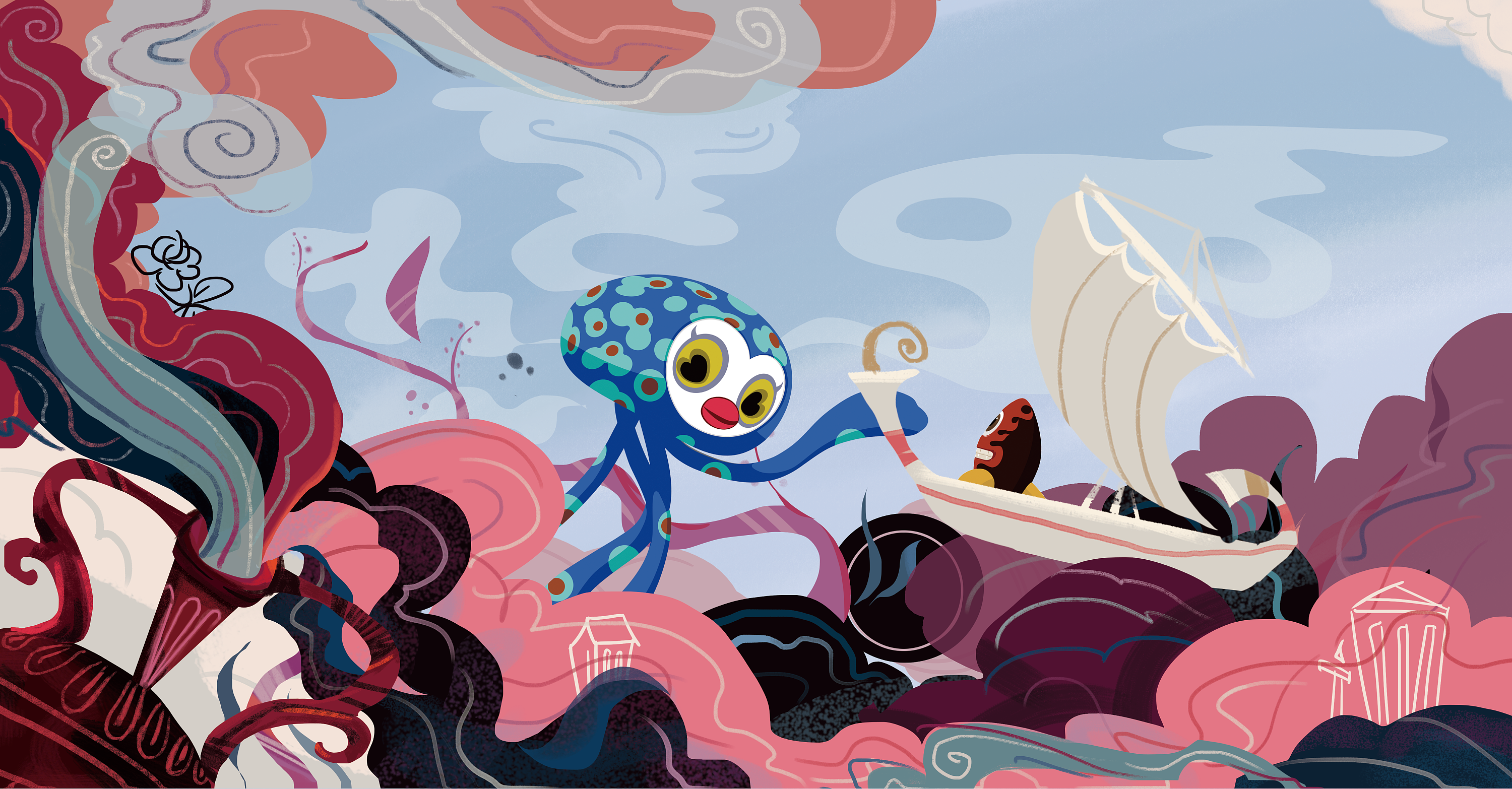 插画墙绘日常练习