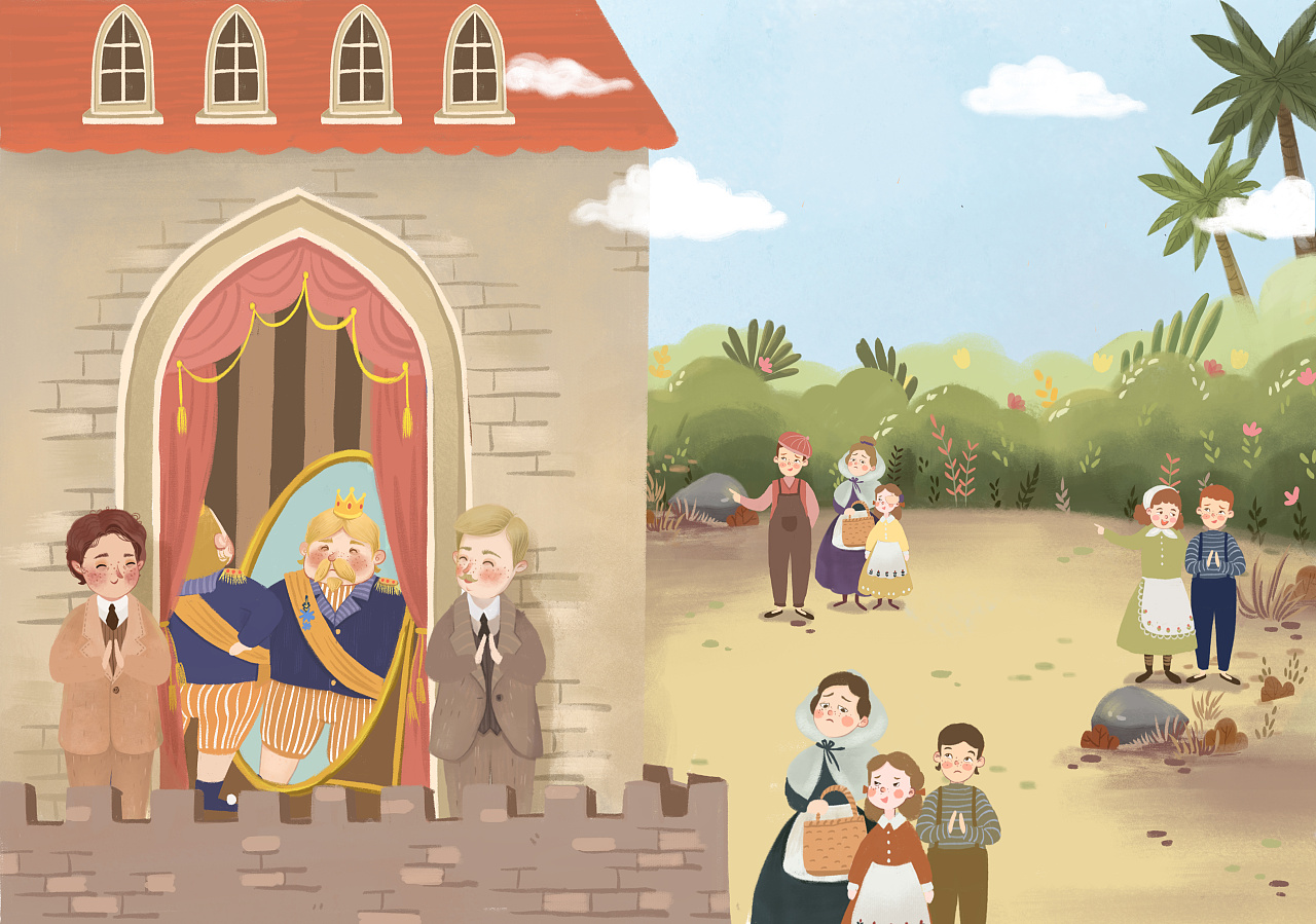 皇帝的新衣|插画|儿童插画|画画的大林 - 原创作品 - 站酷 (zcool)