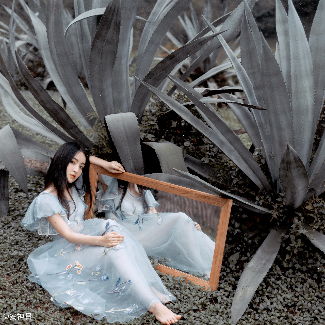 蓝色记忆（图ZNzEwMDgzMDQ=） - 人像摄影 - 站酷设计师安神吕原创素材 - 站酷ZCOOL